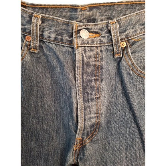 LEVI'S 501 Straight light Blue Men’s Jeans Size‎ 33/34 - Picture 4 of 6